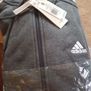 Adidas Gray Zip-Up Hoodie